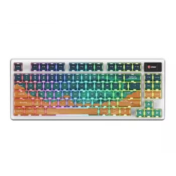 MSI Forge GK600 TKL Ασύρματο Μηχανικό Gaming Πληκτρολόγιο - Mars US ANSI, Tri-Mode, Hot-Swappable Forge Switches, Per-Key RGB, PBT Keycaps