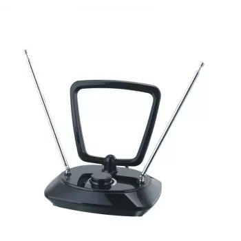 Philips SDV5200/12 Εσωτερική κεραία TV με φίλτρο 5G, DVB-T/T2, ομοαξονικό καλώδιο 1,85 m, μαύρο