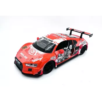 PULIO 1:24 Audi R8 LMS Diecast μοντέλο αυτοκινήτου με φως και ήχο