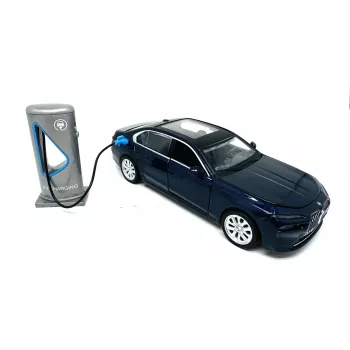 PULIO Auto MSZ 1/32 BMW i7 Die-Cast μοντέλο αυτοκινήτου με φως και ήχο