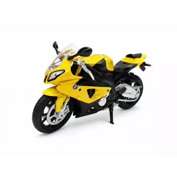 PULIO Μοτοσυκλέτα MSZ 1/12 BMW S1000 RR Κίτρινο Diecast μοντέλο