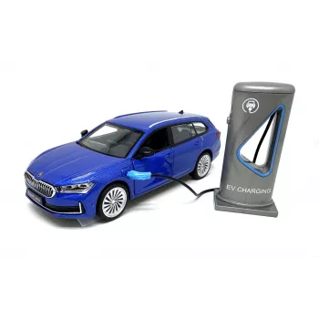 PULIO 1:35 Skoda Superb Combi Die-Cast μοντέλο αυτοκινήτου με φως και ήχο