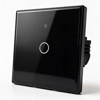 Qoltec Smart Touch Διακόπτης Φωτός 1-πλός Wi-Fi Χρονοδιακόπτης Tuya Λευκό