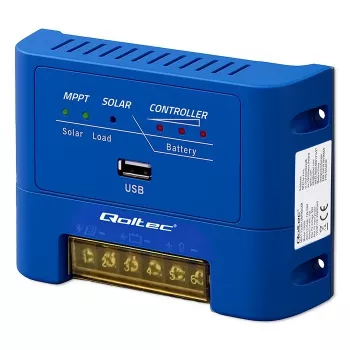 QOLTEC MPPT 15A Ρυθμιστής Φόρτισης Ηλιακών 12V/24V για LiFePO4, Gel, AGM, Flooded, Sealed Lead-Acid με LCD και RS485