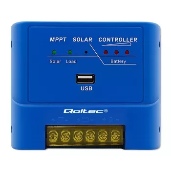 QOLTEC MPPT 15A Ρυθμιστής Φόρτισης Ηλιακών 12V/24V για LiFePO4, Gel, AGM, Flooded, Sealed Lead-Acid με LCD και RS485