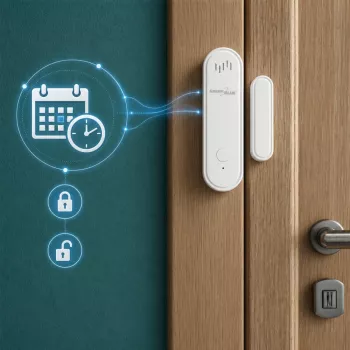 GREENBLUE GB478 Ασύρματος WiFi Αισθητήρας Πόρτας/Παραθύρου – Έξυπνη μαγνητική επαφή, Tuya & Gosund App, Alexa/Google, με μπαταρία, Λευκό