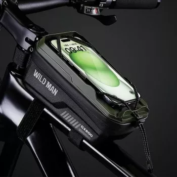 WILDMAN GX200 τσάντα σκελετού ποδηλάτου με θήκη κινητού, Desert