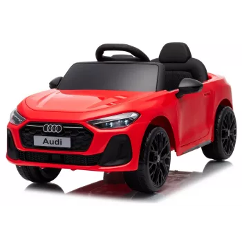 LEAN CARS Audi A5L HL788 κόκκινο 12V ηλεκτρικό παιδικό αυτοκίνητο με τηλεχειριστήριο γονέα, τροχούς EVA, φώτα LED, πάνελ μουσικής, ζώνη ασφαλείας, κάθισμα από οικολογικό δέρμα, για παιδιά 3-6 ετών
