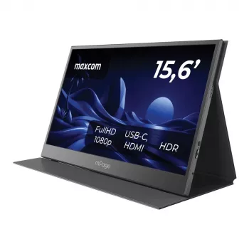 MAXCOM φορητή οθόνη Mpage 15 - 15,6 ιντσών Full HD IPS USB-C HDR10 αλουμινίου