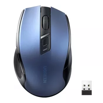 UGREEN MU006 ασύρματο ποντίκι αθόρυβου κλικ, 2,4 GHz, 2400 DPI, μπλε
