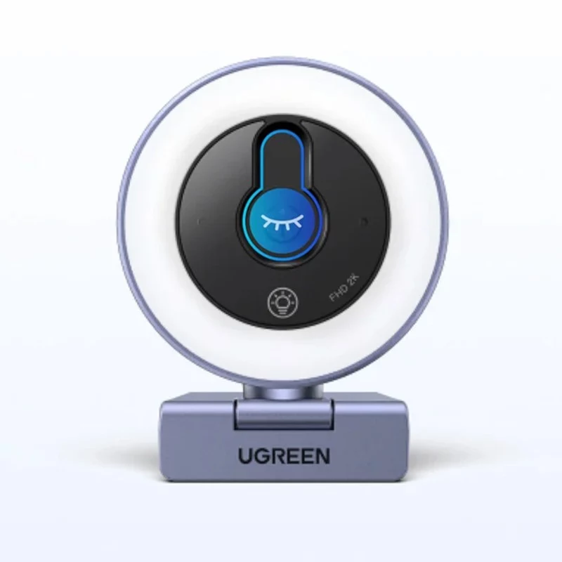 UGREEN CM910 webcam, 2K, 30FPS, φως LED, ενσωματωμένο μικρόφωνο