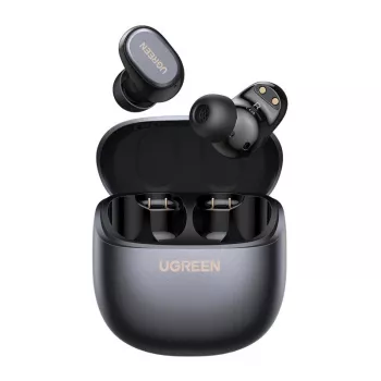 UGREEN WS220 TWS True Wireless Bluetooth 5.0 ακουστικά με θήκη φόρτισης, αφή ελέγχου, IPX4 προστασία νερού, ενσωματωμένο μικρόφωνο, 16h συνολική διάρκεια μπαταρίας - μαύρο