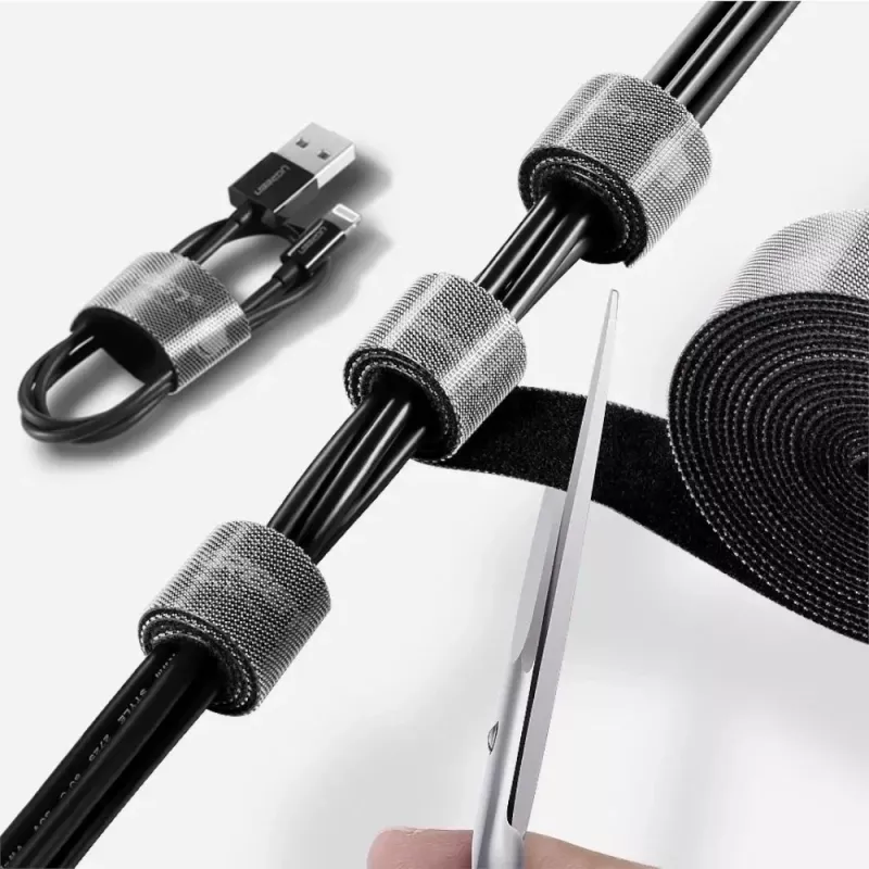 UGREEN LP124 οργανωτής καλωδίων velcro 2m μαύρο