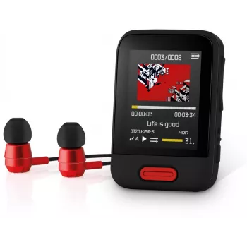 SENCOR SFP 7716BK MP3/MP4 Player 16 GB Μαύρο με Bluetooth, οθόνη 1,8 ιντσών
