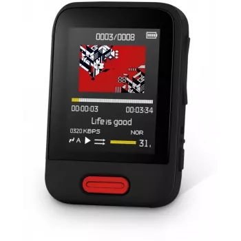 SENCOR SFP 7716BK MP3/MP4 Player 16 GB Μαύρο με Bluetooth, οθόνη 1,8 ιντσών