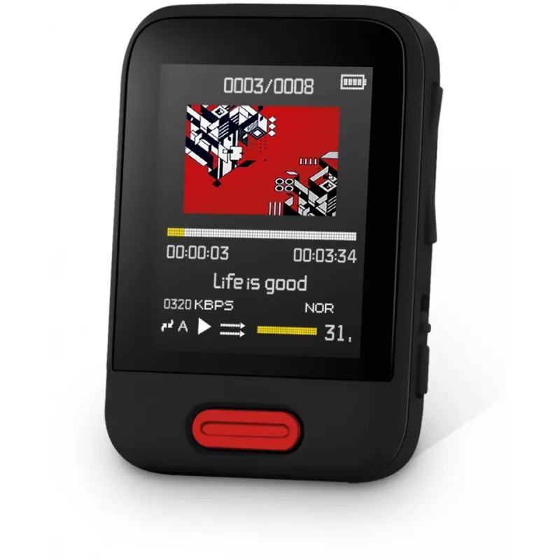 SENCOR SFP 7716BK MP3/MP4 Player 16 GB Μαύρο με Bluetooth, οθόνη 1,8 ιντσών
