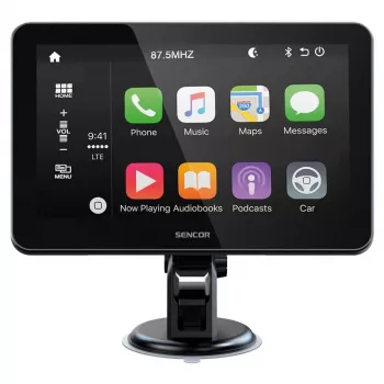 SENCOR SCT M760BWT 7 ιντσών ασύρματος δέκτης πολυμέσων CarPlay Android Auto 2-DIN με είσοδο κάμερας οπισθοπορείας