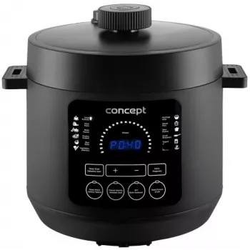 CONCEPT CK6001 Multi-Cooker 5L 900W 10 προγράμματα Αντικολλητικό Μαύρο/Ανοξείδωτο