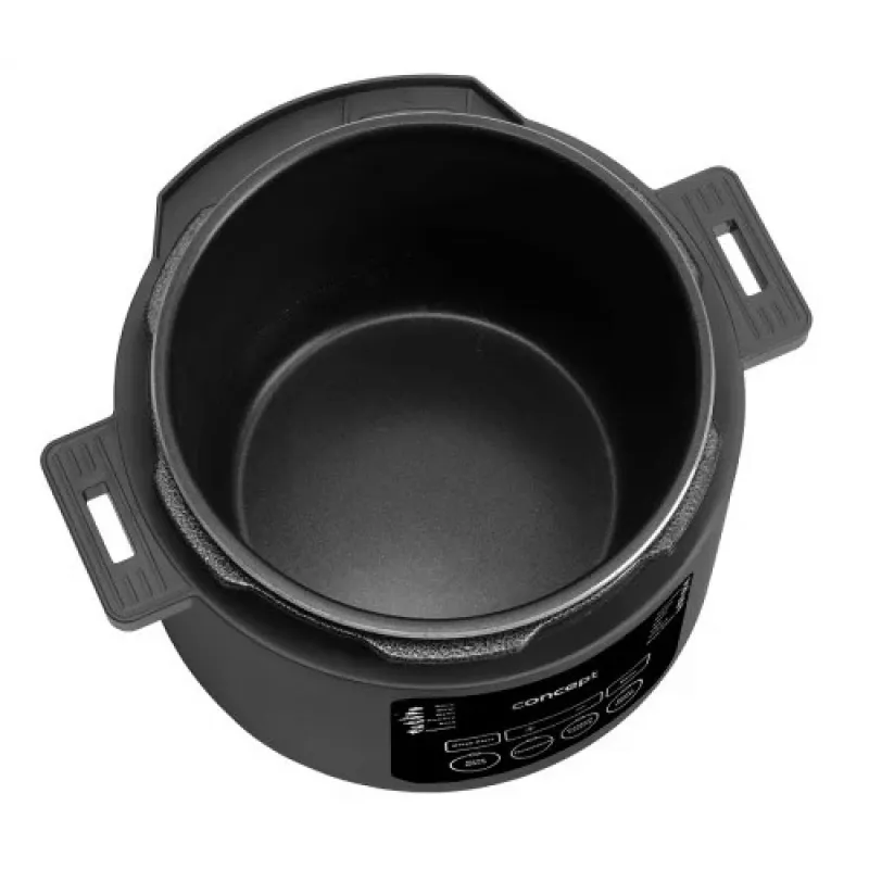 CONCEPT CK6001 Multi-Cooker 5L 900W 10 προγράμματα Αντικολλητικό Μαύρο/Ανοξείδωτο