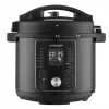 CONCEPT CK8000 Multi-Cooker με λειτουργία φριτέζας αέρα, κατσαρόλα 6L, καλάθι 3,5L, 1500W, 10 προγράμματα, Μαύρο/Ασημί