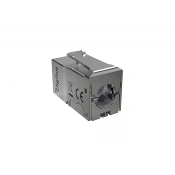 DIGITUS Keystone Module Cat. 6A, θωρακισμένο, χωρίς εργαλεία, RJ45, ασημί