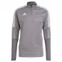 adidas Tiro 21 αθλητικό μπουφάν προπόνησης Grey Four/μαύρο 2XL GH7301