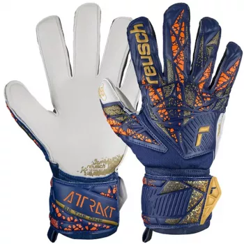 Reusch Attrakt Grip γάντια τερματοφύλακα Σκούρο Μπλε/Λευκό/Φωτεινό Πορτοκαλί μέγεθος 11