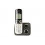 Panasonic KX-TG6821 DECT ασύρματο τηλέφωνο με τηλεφωνητή, μαύρο