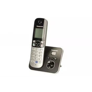 Panasonic KX-TG6821 DECT ασύρματο τηλέφωνο με τηλεφωνητή, μαύρο
