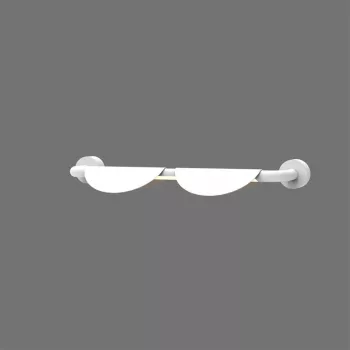 Shell LED επιτοίχιο φωτιστικό 2x7W μαύρο φωτισμός πάνω και κάτω 1120lm θερμό λευκό 3000K