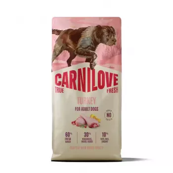 CARNILOVE TRUE FRESH Ξηρά τροφή για σκύλους Γαλοπούλα για ενήλικους σκύλους όλων των φυλών 12 kg