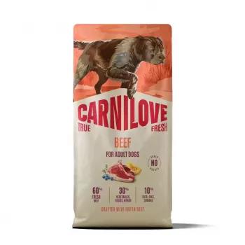 CARNILOVE TRUE FRESH Ξηρά Τροφή Σκύλου με Βοδινό για Ενήλικους Σκύλους Όλων των Φυλών 12 kg