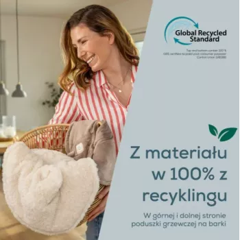 Beurer HK 165 Huggy Creme Μαξιλάρι Θέρμανσης | 3 Βαθμίδες Θέρμανσης, Πλένεται, Beurer Safety System