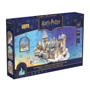 CUBIC FUN 3D Παζλ Harry Potter Hogwarts Μεγάλη Αίθουσα & Αστρονομικός Πύργος με LED φωτισμό – 850 τεμάχια, συλλεκτικό μοντέλο κατασκευής
