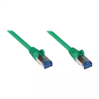 GoodConnections Cat.6A S/FTP Καλώδιο patch με προστασία γλωττίδας, PiMF, LSZH, 500 MHz, Πράσινο, 7,5 m (8060-H075G)