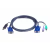 ATEN Intelligent KVM καλώδιο 2L-5502UP - καλώδιο συνδυασμού πληκτρολογίου, βίντεο, ποντικιού (KVM)