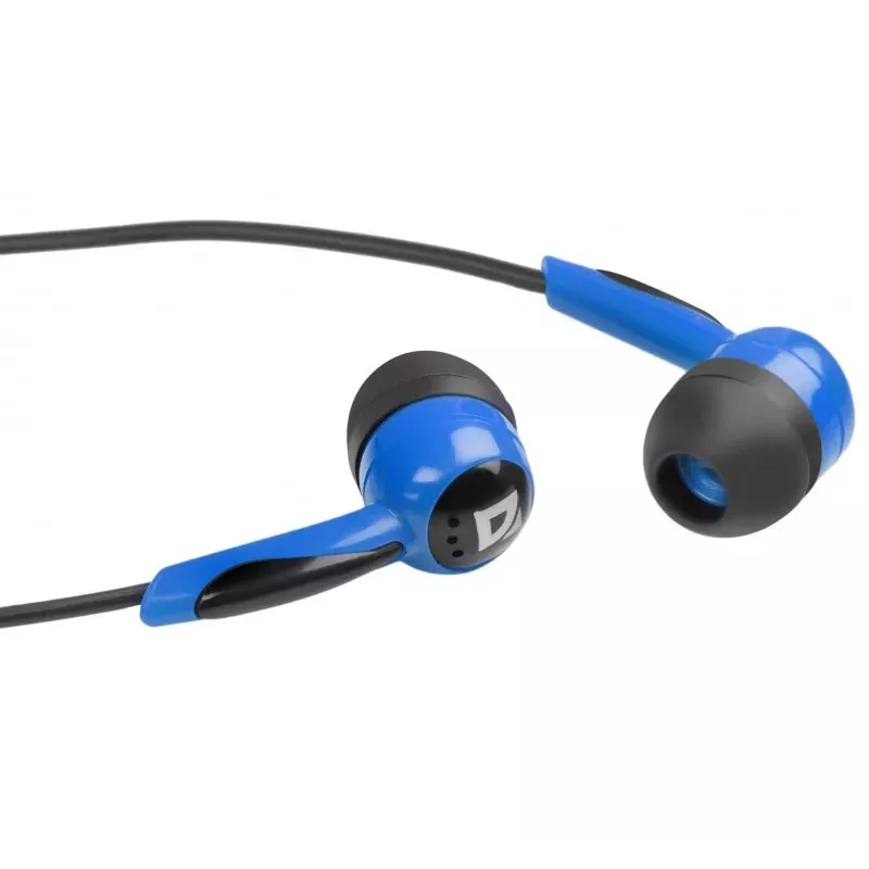 Defender EARPHONES BASIC 604 Ενσύρματα in-ear ακουστικά με μικρόφωνο, μαύρο-μπλε