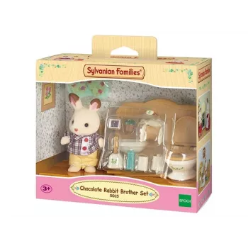 Sylvanian Families Chocolate Rabbit Brother Σετ μπάνιου