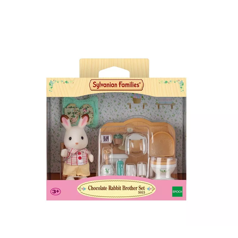 Sylvanian Families Chocolate Rabbit Brother Σετ μπάνιου