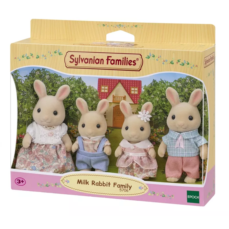 EPOCH Sylvanian Families Milk Rabbit Family Σετ φιγούρων