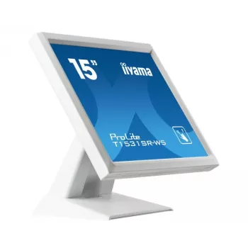 Iiyama ProLite T1531SR-W5 15 ίντσες XGA 4:3 οθόνη LED αφής αντιστατική 5 συρμάτων, λευκή