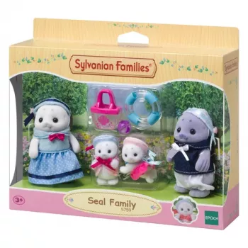 Sylvanian Families Οικογένεια Φώκιας Σετ Φιγούρων - Glenn, Amanda & Baby Nicola με αξεσουάρ