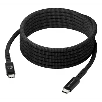 dbramante1928 Copenhagen Καλώδιο USB-C σε USB-C πλεκτό 1m Μαύρο