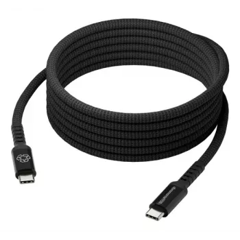 dbramante1928 Copenhagen Καλώδιο USB-C σε USB-C πλεκτό 1m Μαύρο