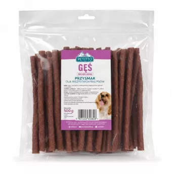 PETITTO Μαλακές Λωρίδες Χήνας Σνακ Σκύλου 500 g