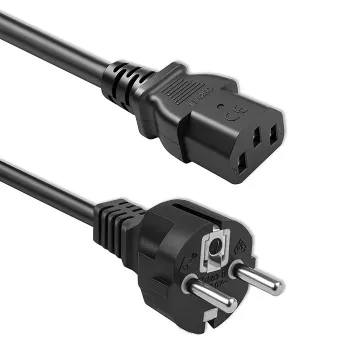 QOLTEC 54627 καλώδιο τροφοδοσίας Schuko σε IEC C13 3m 3x1mm² μαύρο