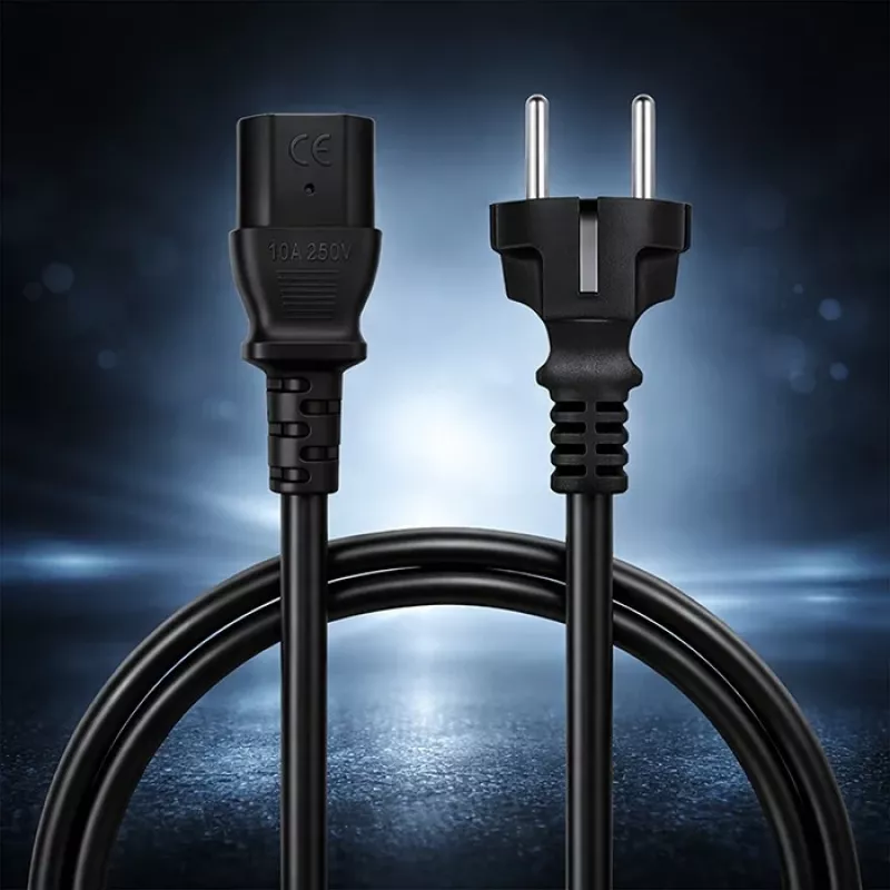QOLTEC 54627 καλώδιο τροφοδοσίας Schuko σε IEC C13 3m 3x1mm² μαύρο