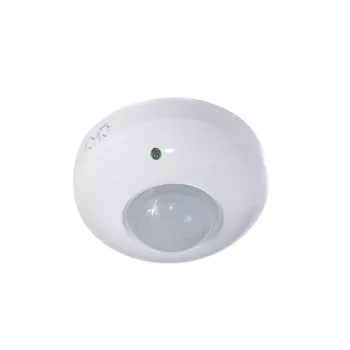 MACLEAN MCE19 Ανιχνευτής Κίνησης PIR Οροφής – Κάλυψη 360°, Ισχύς Λαμπτήρων Πυράκτωσης 1200 W / LED 300 W, Ρυθμιζόμενος Χρόνος και Lux, Λευκό