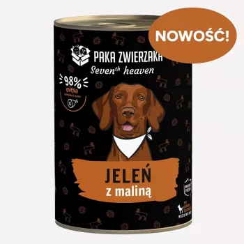 Paka Zwierzaka Seventh Heaven Ελάφι με βατόμουρο 400g Υγρή τροφή για σκύλους