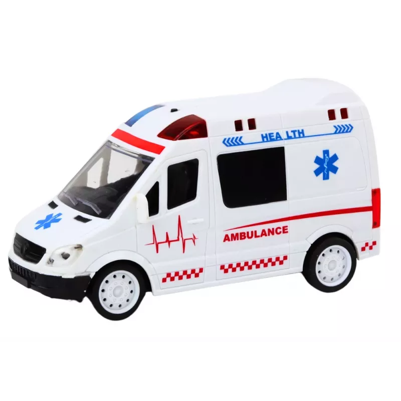LEAN TOYS 1:16 RC Ασθενοφόρο με φως και ήχο - Λευκό